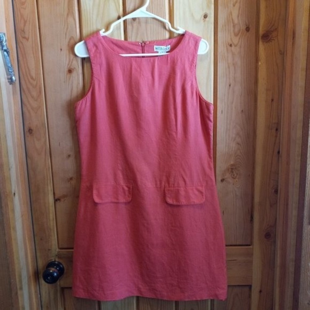Merona 100% Linen Pencil Dress |Short Pink Dress|